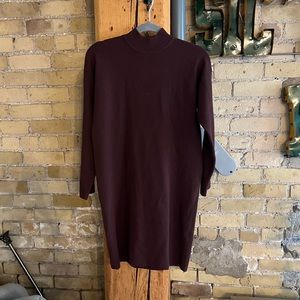 🎉🎊HP🎊🎉Frank & Oak Brown 3/4 Sleeve Sweater Dress